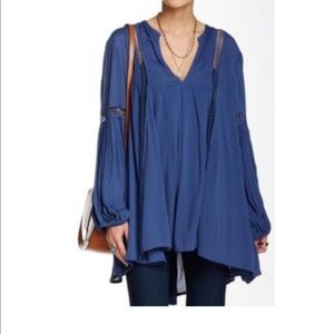 FREE PEOPLE blue tunic/dress